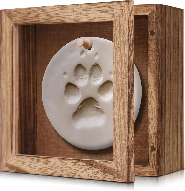 5X5 Small Shadow Box Frame Display Case, Magnetic Door, with Linen Back , for Me