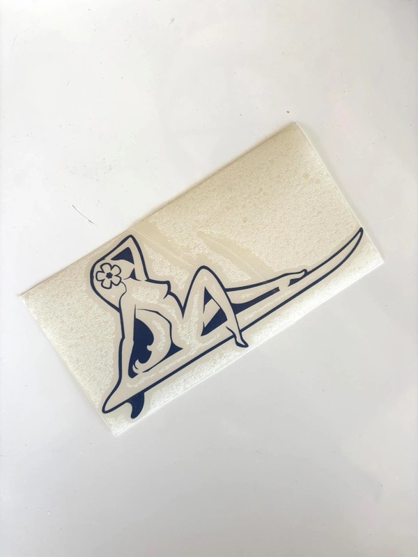Hawaiian 6" Navy Surf Sexy Surfer Girl~ Hawaii Vinyl Car Window Decal Sticker gallery