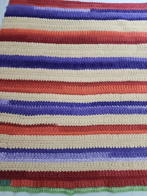 crochet blanket 44 in by 40 in