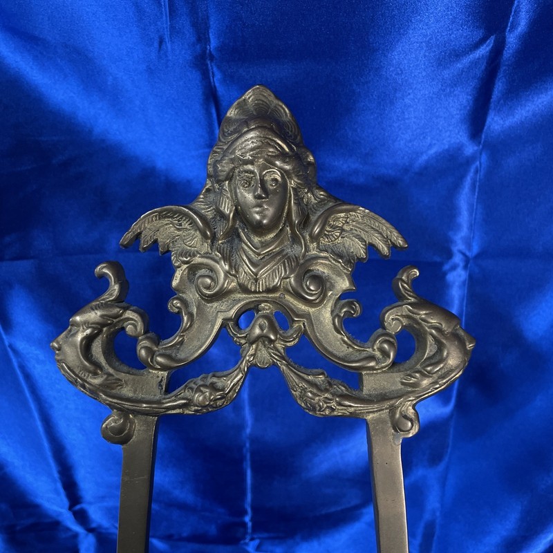 Antique Large Brass Ornate Easel gallery