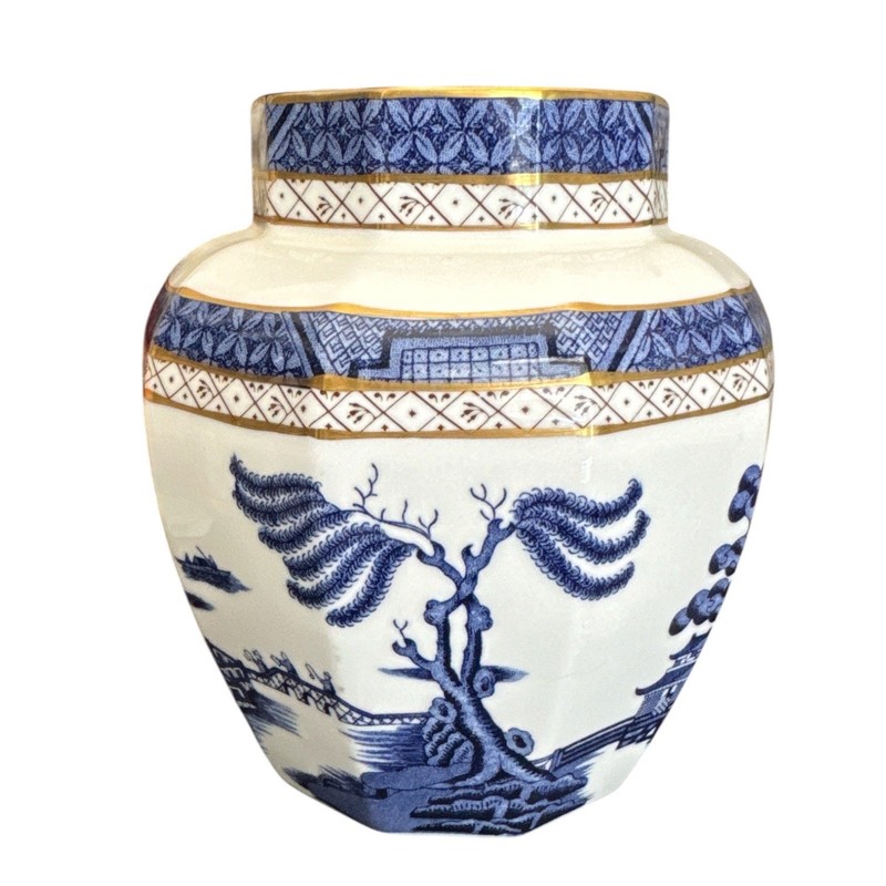 Vintage Royal Doulton Real Old Willow Porcelain Ginger Jar