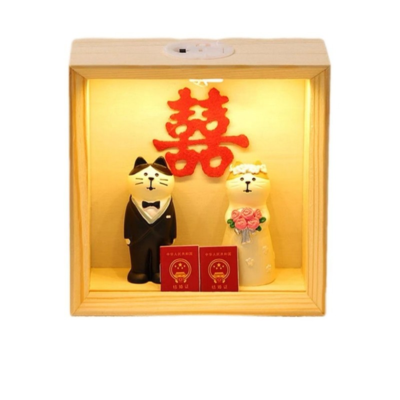 Wooden Shadow Box Frame Display Case with Led Light 3D Picture Frame, Shadow Box gallery
