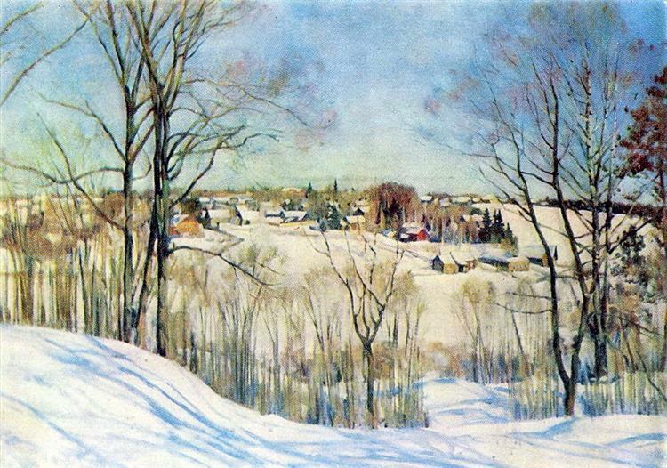 stunning oil painting handpainted on canvas-The Winter Day
