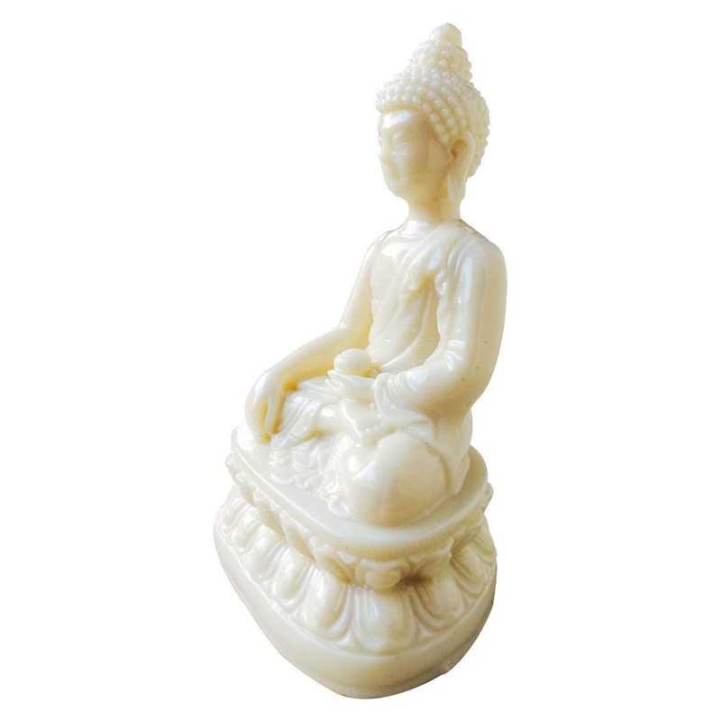 Polyresin Gautam Buddha Statue white gallery