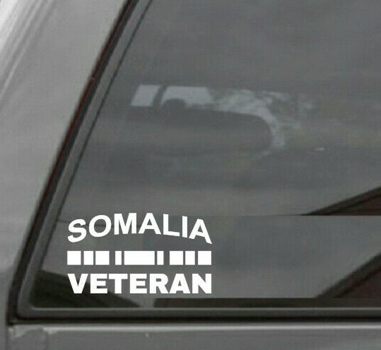 Somalia Veteran Vinyl Window Decal Sticker