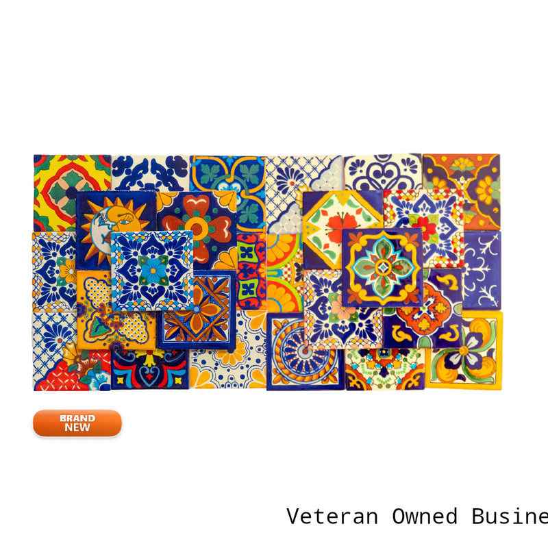 Fiesta Brands Mexican Talavera Tile Spanish Mediterranean Art Colorful 4X4