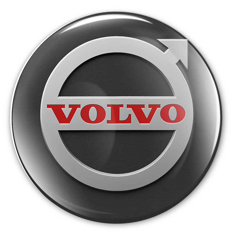 Volvo Decals Stickers Glossy 4pcs Epoxy Rim Wheel Badge Center caps 15- 100mm gallery