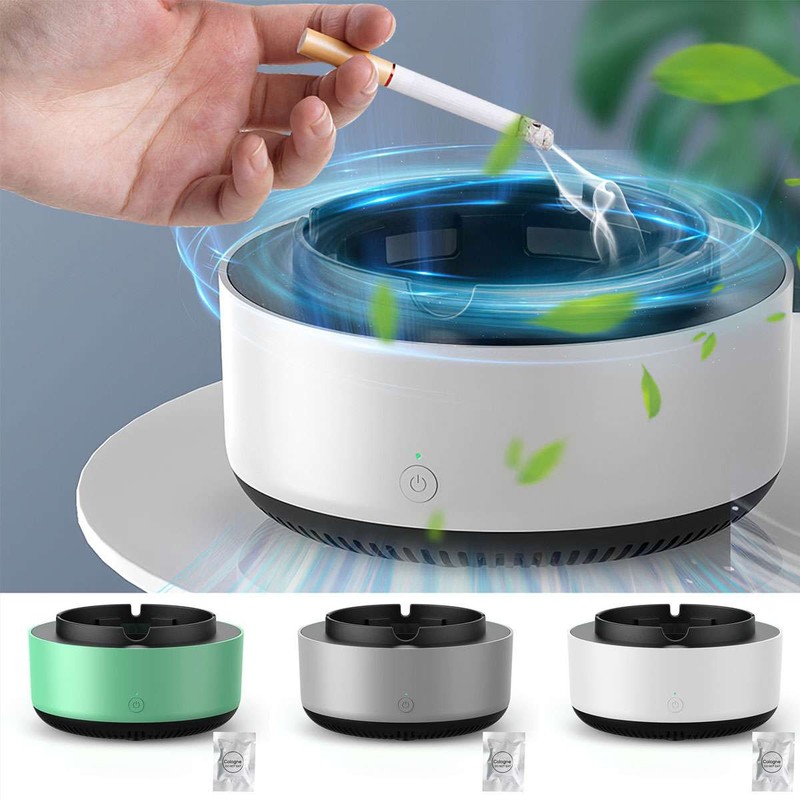 Smokeless Ashtray 2 in 1 Air Purifier Multifunctional Smokeless Negative Ions gallery