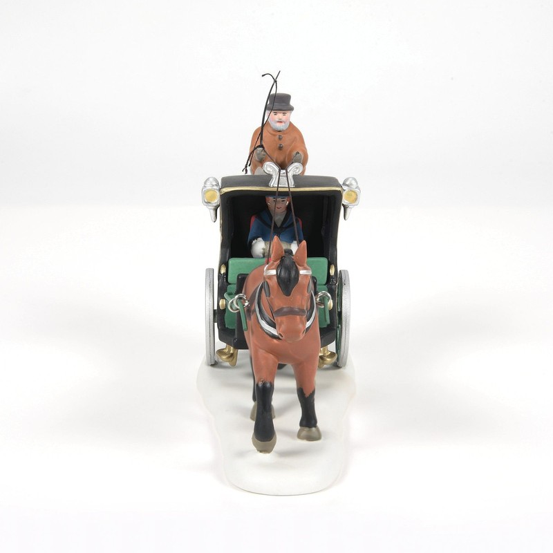 Department 56 Dickens Village Accessories Holiday Cab Ride Horse Drawn Carriage gallery