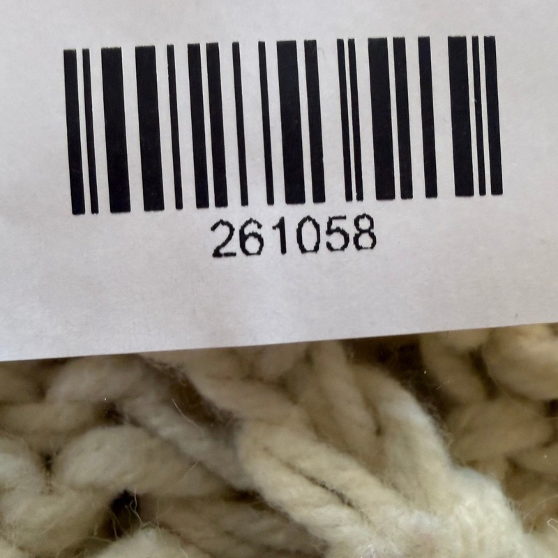 Large Vintage Handmade Granny Knit Crochet Bedspread Boho Ivory Throw 60x72 gallery