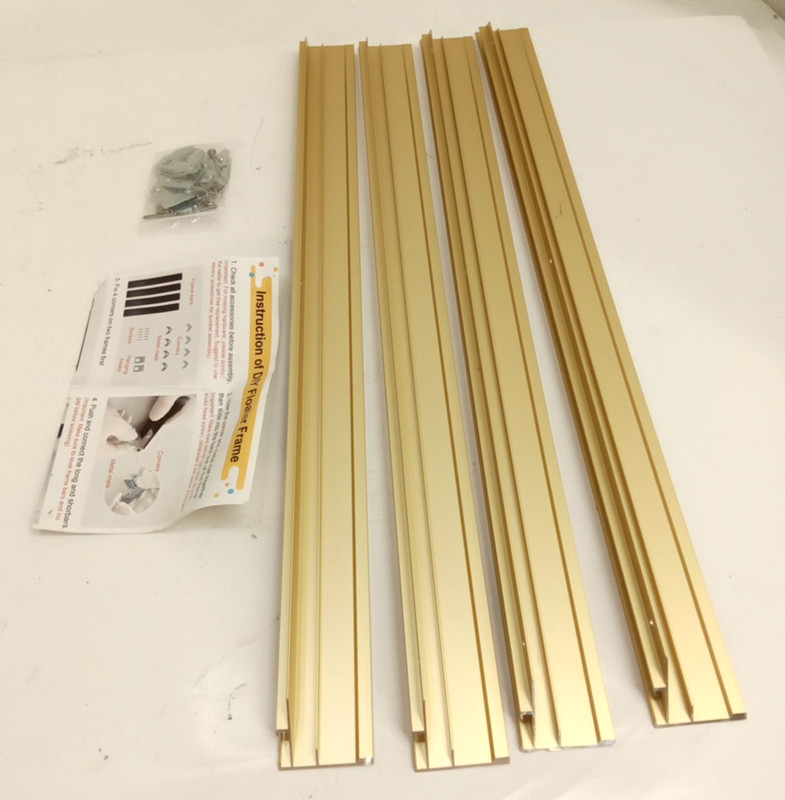 Folkor Canvas DIY Gold Floater Frame For 24″ x 24″ Oil Paintings 1.5″ Deep