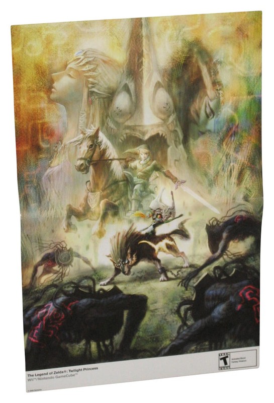 Nintendo Power Double Sided Poster – (Legend of Zelda Phantom Hourglass & Twilig