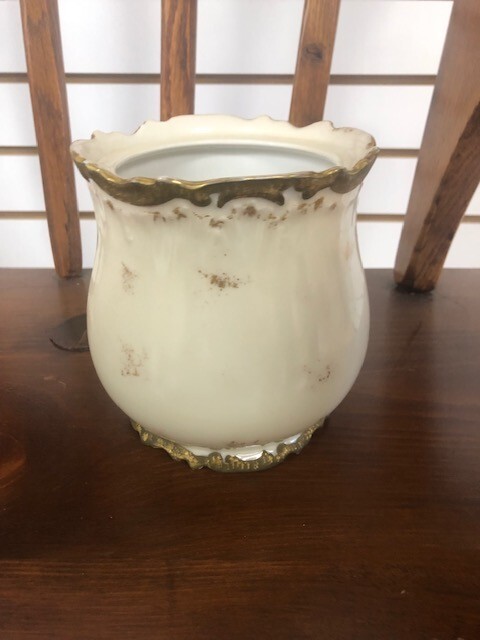 Limoges~France~Gold~Porcelain~5 1/2" Tall~Vase gallery