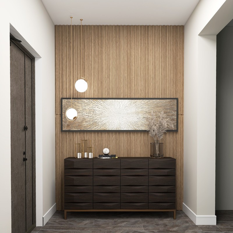 12-Pack PVC Slat Wall Panels, 3D Fluted Panels for Interior Wall Decoration gallery