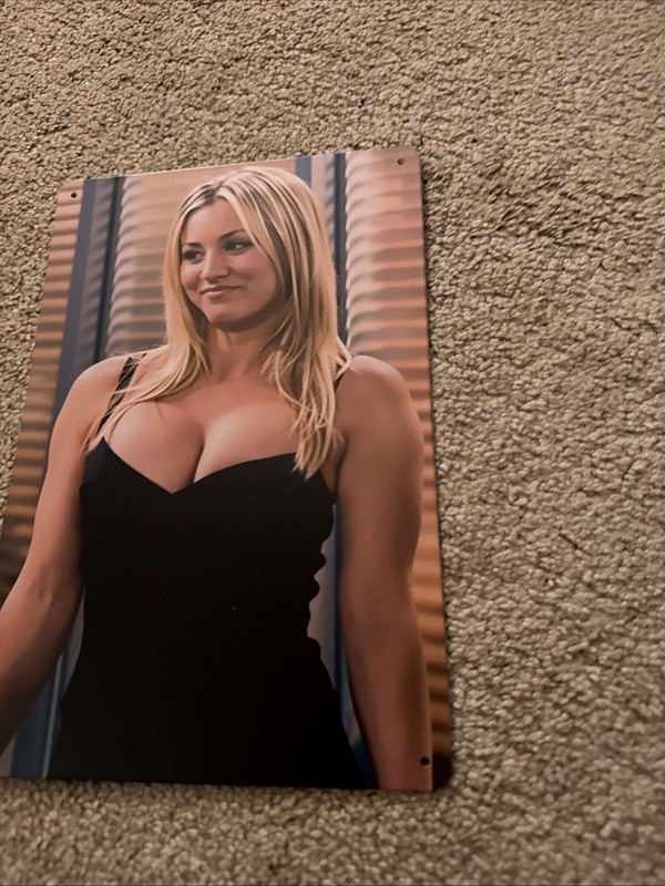 Original Vintage Metal Tin Signs Wall Antique Style Kaley Cuoco Big Bang 8x12 gallery