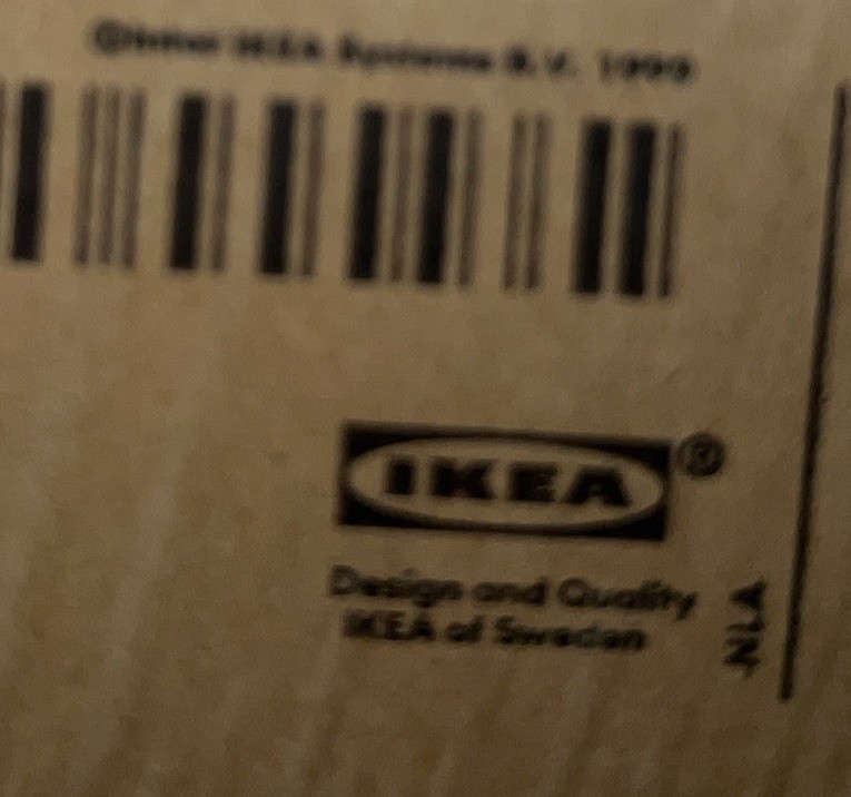 Ikea FIGGJO Dressing Table Mirror Swing BLACK Vanity 25x46cm 9 7/8x18 1/8” New gallery