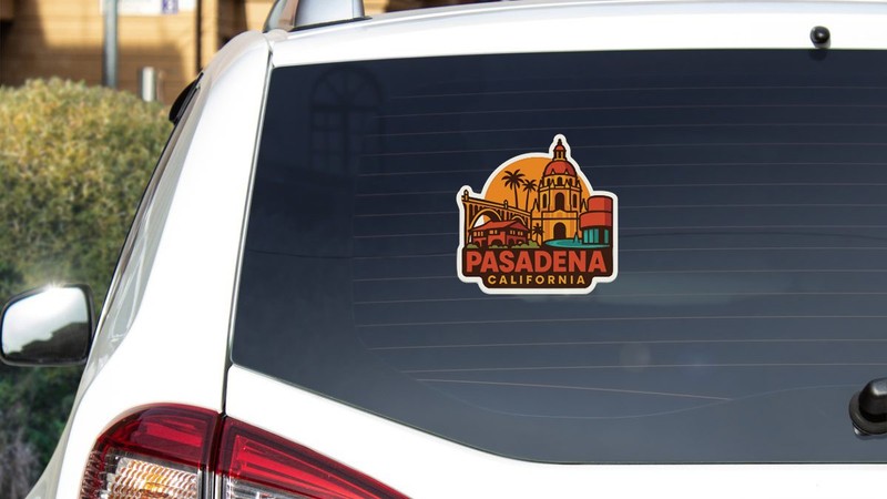 Pasadena California Sticker Decal Vinyl Die-Cut City Skyline Landmark Design gallery