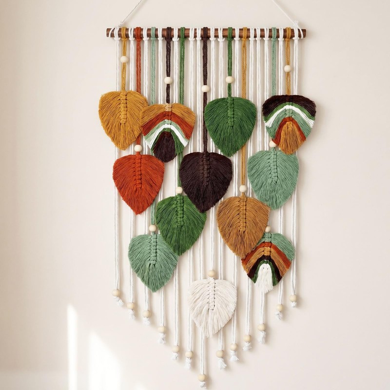 Macrame Wall Hanging Boho Woven Tapestry,Chic Home Decor Modern Bohemian Hand.