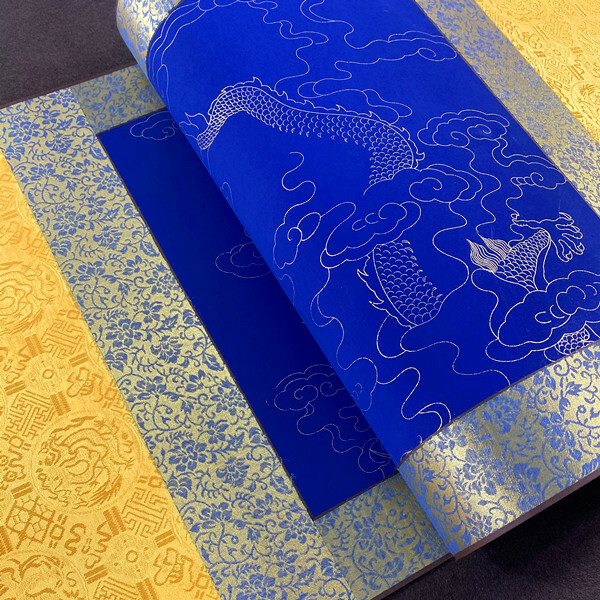 1PC Blank Xuan Paper Hanging Scroll Dragon Pattern Chinese Art paper Stationery gallery