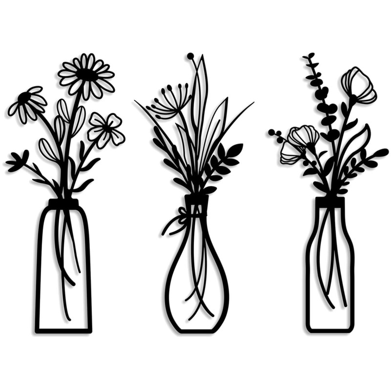 Rustic Farmhouse Decor Floral Wall Hangings