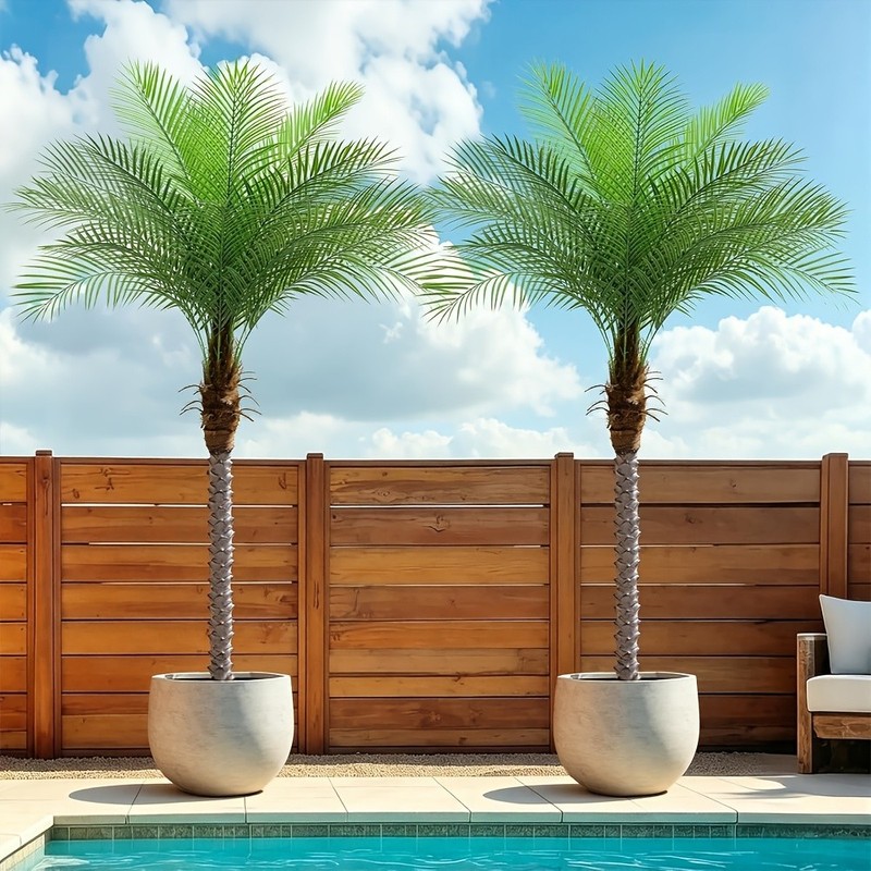 7.5-foot-tall artificial palm tree, large artificial palm Christmas tree