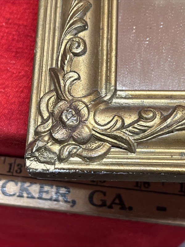 VINTAGE WALL MIRROR BEAUTIFUL FRAME 20-1/2 x 14 inches (19) gallery