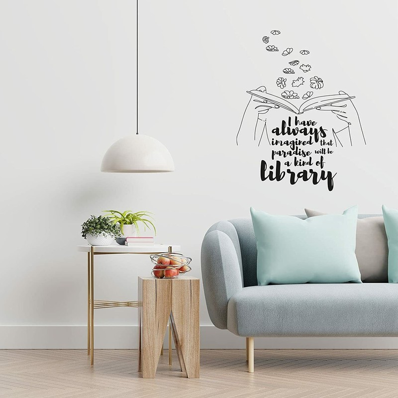 Kind Of Library Quote Vinyl Design Wall Art Decal Boys Girl Kid Rooms Decor