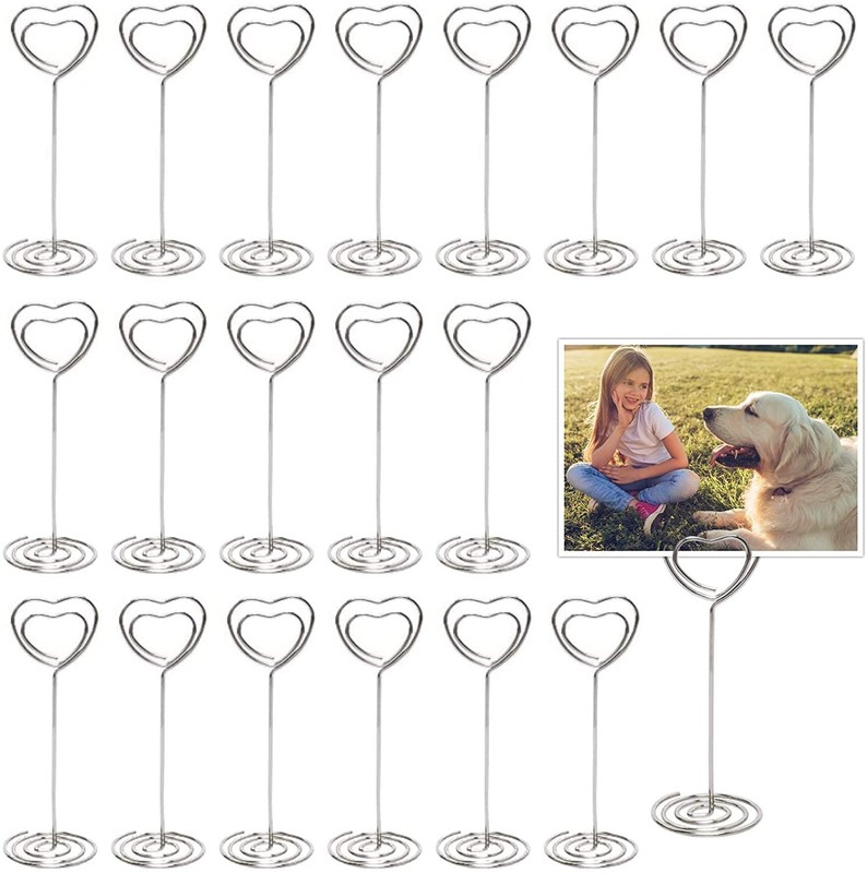 Table Number Card Holders Place Card Holder, 25 Pack Picture Holders for Tabl...