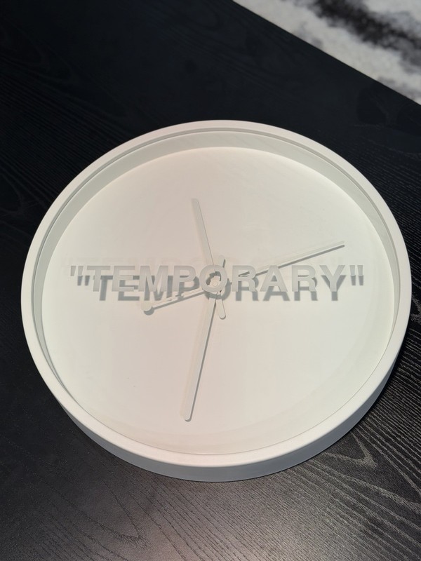 Virgil Abloh x IKEA MARKERAD Temporary Wall Clock Off-White gallery