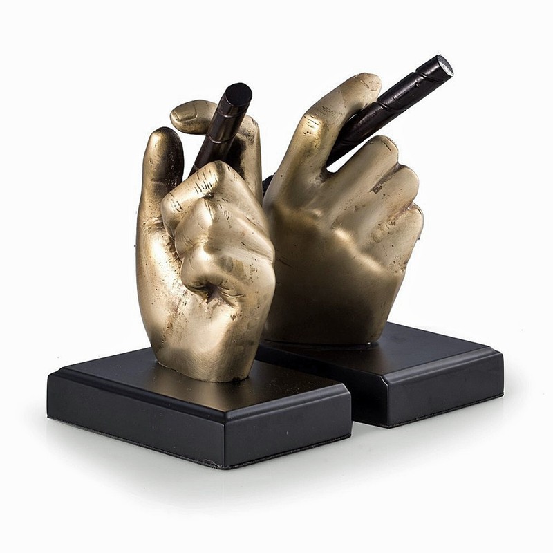 CIGAR AFICIONADO BOOKENDS - CAST METAL GREAT GIFT FOR THE CIGAR SMOKER OFFICE