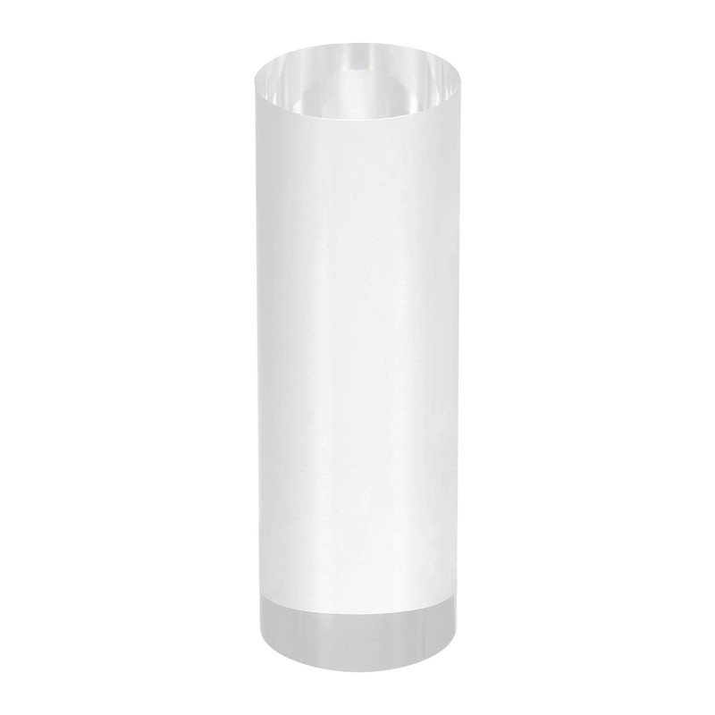 Clear Acrylic Solid Cylinder Round Display Riser, 4.7 Inches x 1.6 Inches