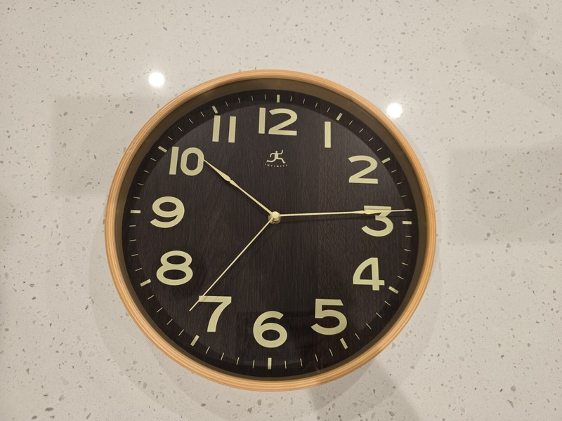 Morden Clock 13in Wood Frame- TA285 Oakes Clock