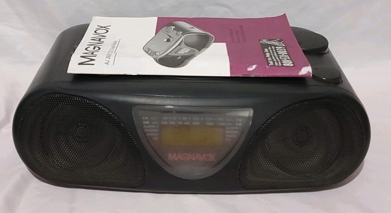 Magnavox AJ3920 CD Clock Radio Vintage Dual Alarm With Manual Tested Working