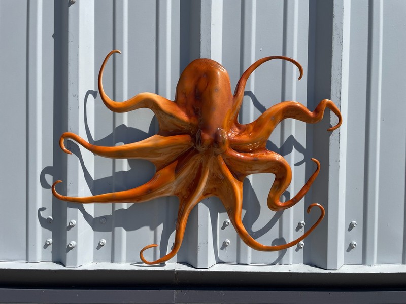 28″ Orange Octopus Half Mount Replica – Quick Production
