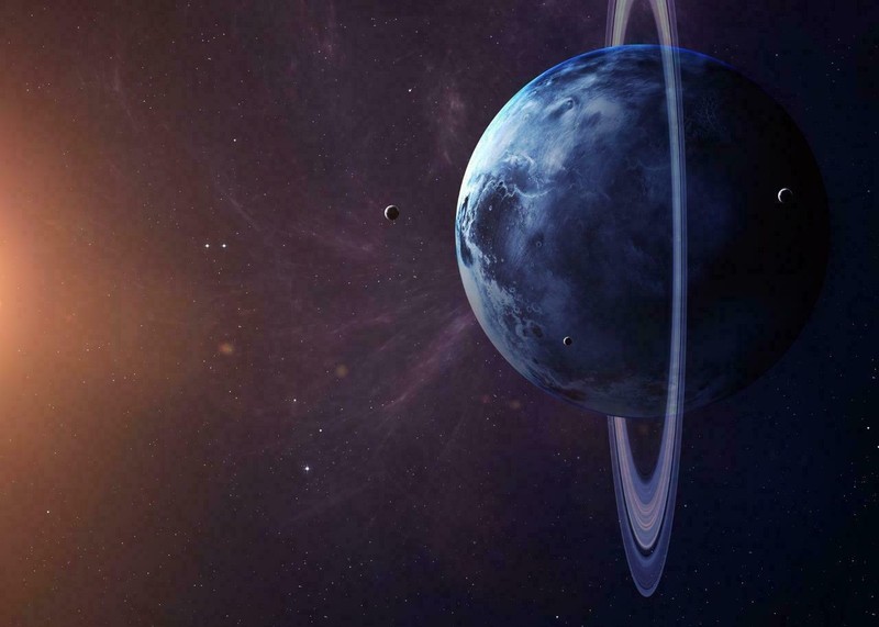 URANUS PLANET GLOSSY POSTER PICTURE PHOTO BANNER solar system space stars 4323
