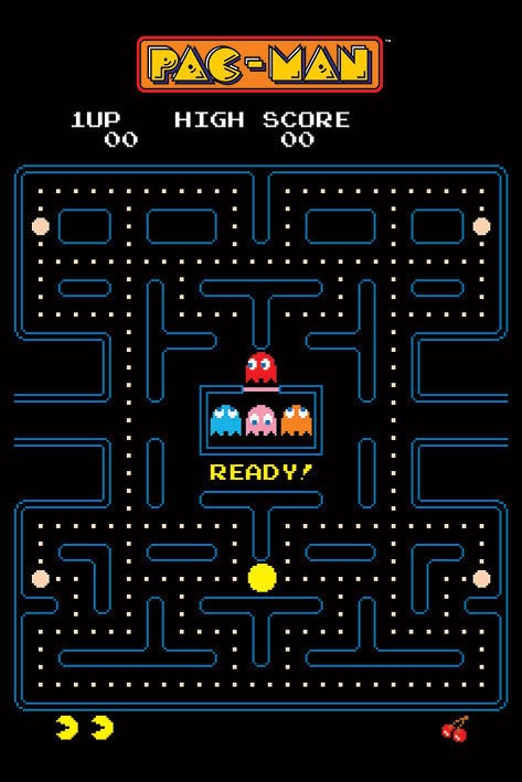 Poster Studio B – Pac Man Pacman Maze Classic Game Aracde 24×36″ NEW Wall Art