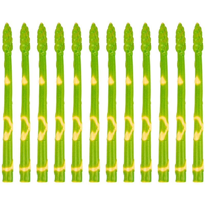 12 Pack Artificial Asparagus Fake Simulated Vegetables Realistic Food Model