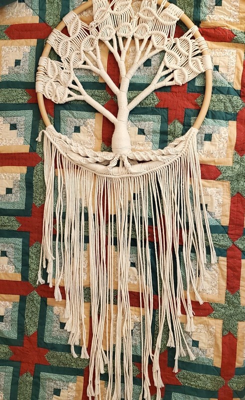 Large Tree of Life Dream Catcher w/ Macrame Design Wall Hanging Home Decor Boho gallery