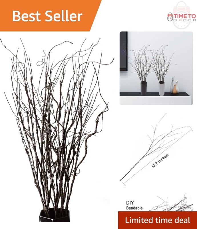 10PCS Artificial Willow Branches 30.7 Inches Faux Greenery for Home Wedding D…