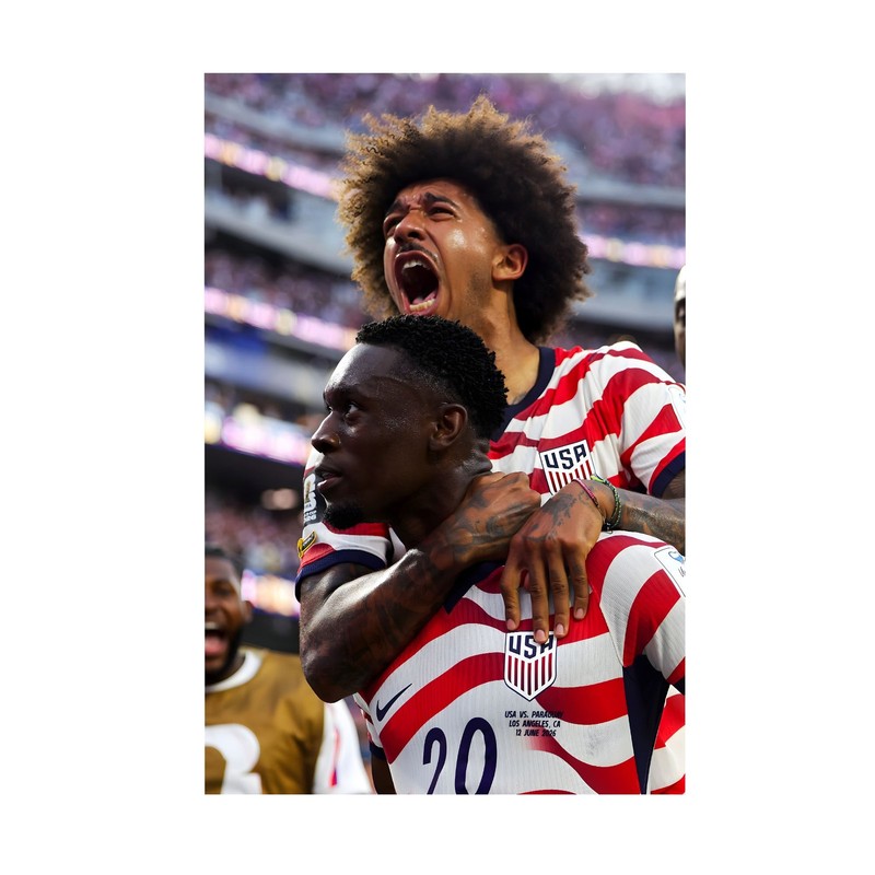 USA Soccer Fans Balogun 20 Goal Joy – World Cup 2026 Tribute – POSTER 20″x30″