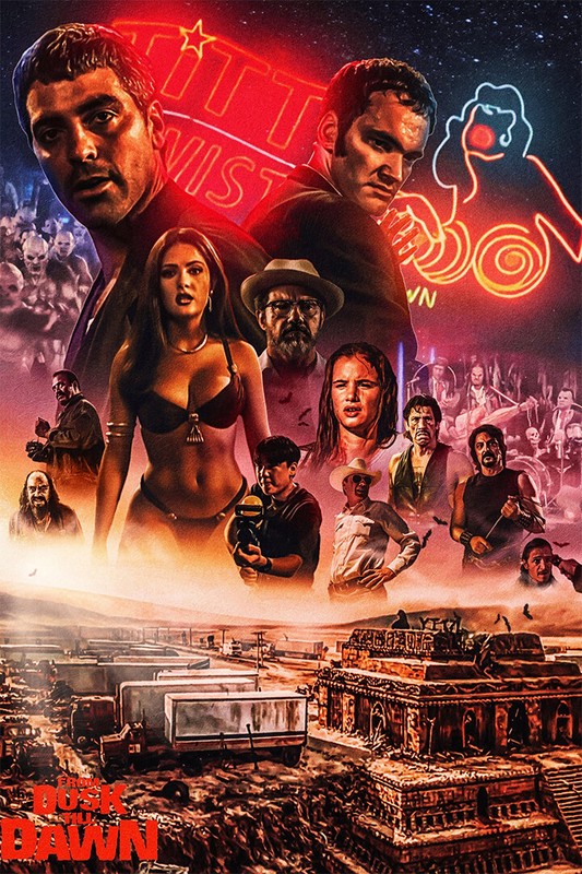 Horror Film From Dusk Till Dawn Tarantino Movie Art Home Decor – POSTER 20×30