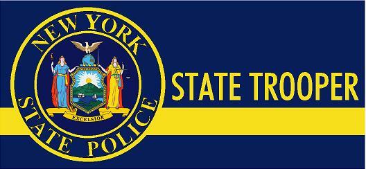 New York State Trooper Reflective or Matte Vinyl Decal Car Sticker NYPD Police