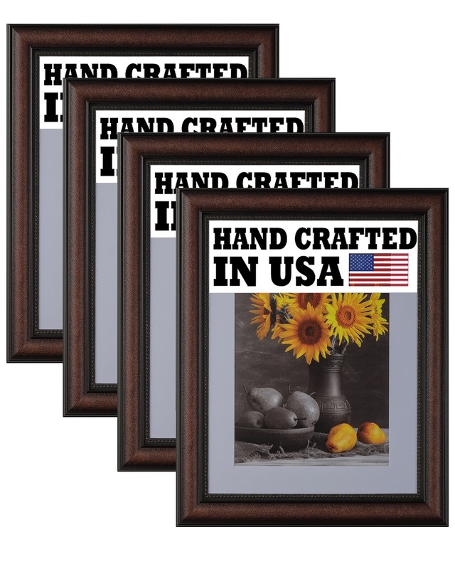 4-Pack Custom Picture Poster Frame 3-1/2″ Cherry Modern 16×20 24×36 1194-II-22WB
