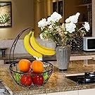 2-Tier Counter Fruit Basket Bowl Stora, Bronze gallery