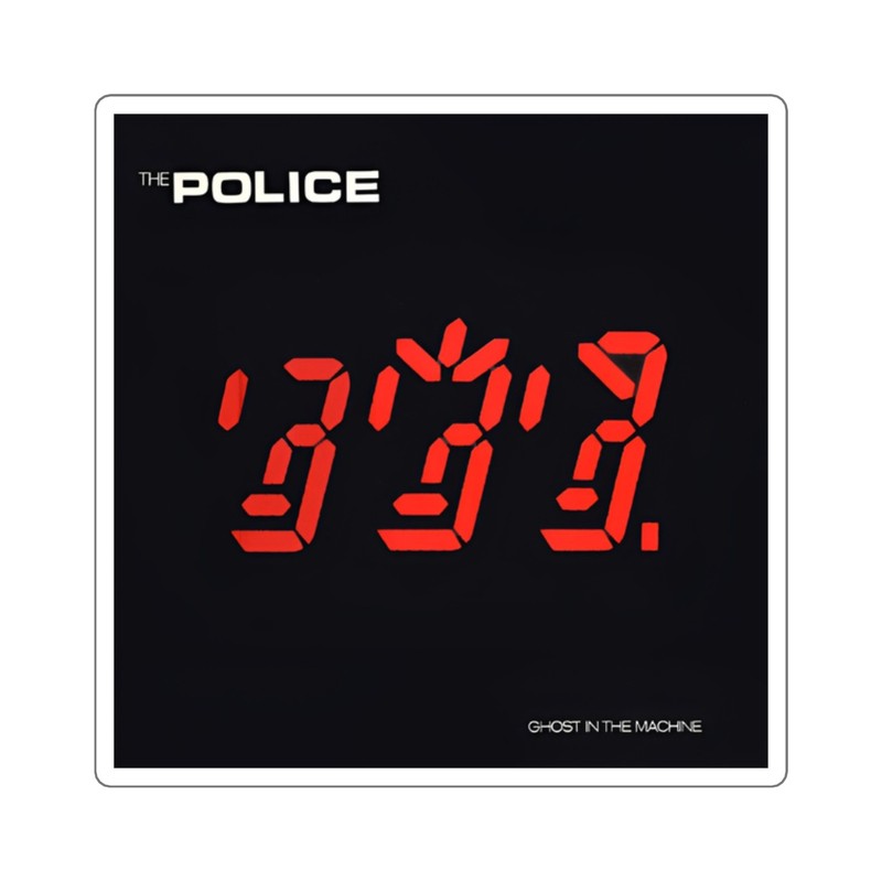 The Police “Ghost in the Machine” Sticker | New Wave Rock Album Decal