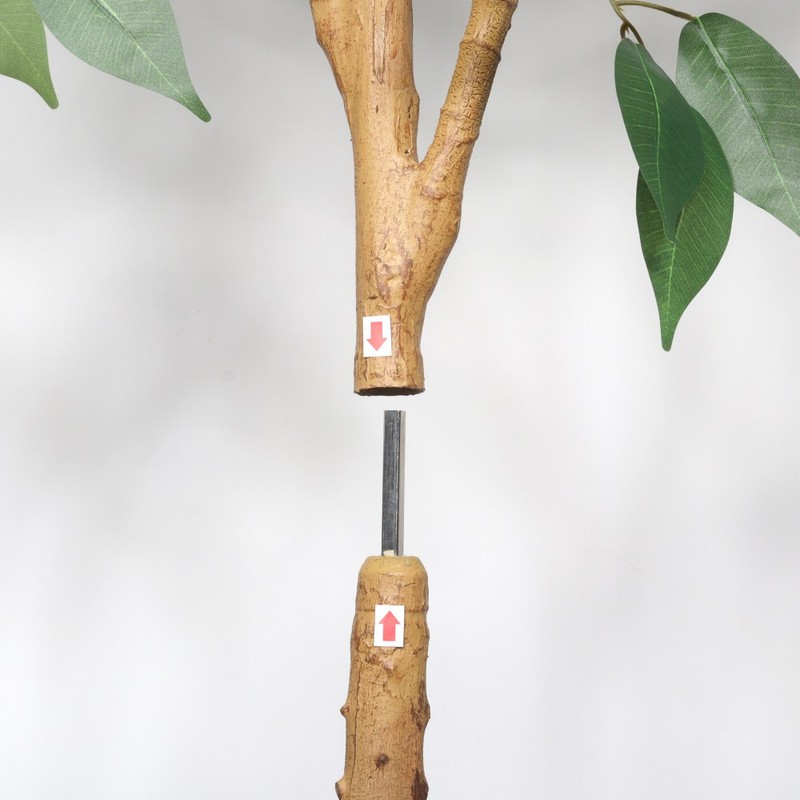 6FT Artificial Ficus Tree Natural Trunk Real Touch Fake Plant Indoor Home gallery