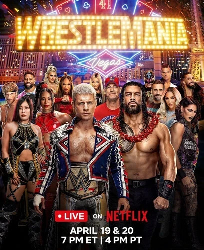 NEW Wrestlemania 41 Poster April 19, 20th – Wall Decor, Unframe