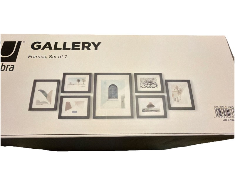 Umbra 7-piece Gallery Picture Frame Set Color Black Brand New ￼ gallery