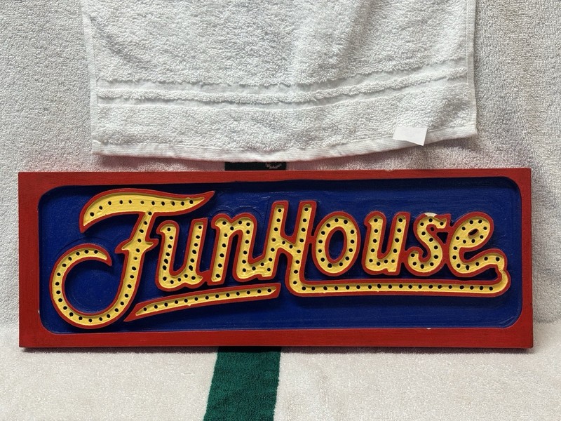Williams Pinball Funhouse Logo Topper / Wall Art CAD Cut Topper