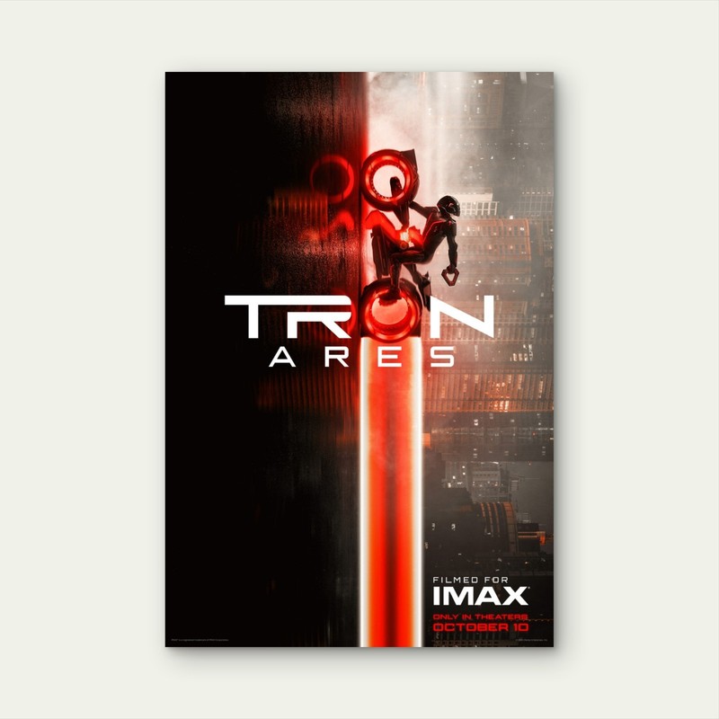 Tron Ares 2025 Sci-Fi Action Movie – Ready to Hang Metal Print